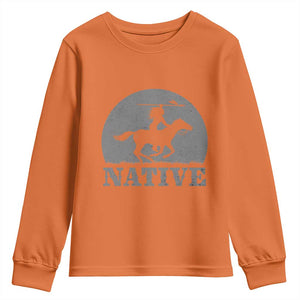 Northwest Native American Knight Pride Mountain Warrior Youth Sweatshirt TS14 Orange Print Your Wear