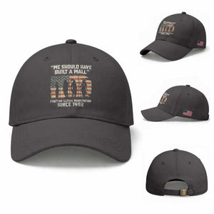 We Should Have Built A Wall Fighting Illegal Immigration Baseball Cap Native American Indian Pride TS14 Baseball Cap Universal Fit Dark Gray Print Your Wear