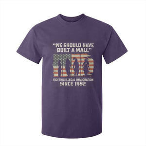 We Should Have Built A Wall Fighting Illegal Immigration T Shirt For Kid Native American Indian Pride TS14 Purple Print Your Wear