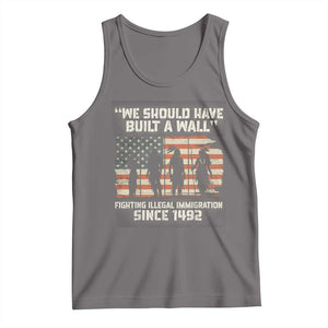 We Should Have Built A Wall Fighting Illegal Immigration Tank Top Native American Indian Pride TS14 Deep Heather Print Your Wear
