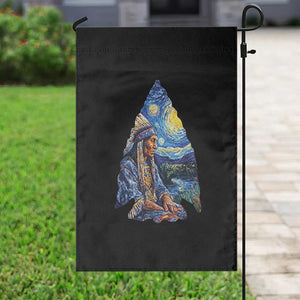 Native American Arrowhead Hunter Starry Night Garden Flag TS14 Print Your Wear