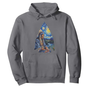 Native American Arrowhead Hunter Starry Night Hoodie TS14 Charcoal Print Your Wear
