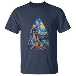 Native American Arrowhead Hunter Starry Night T Shirt TS14 Navy Print Your Wear