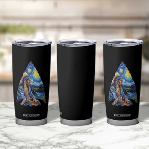 Native American Arrowhead Hunter Starry Night Tumbler Cup TS14 Print Your Wear