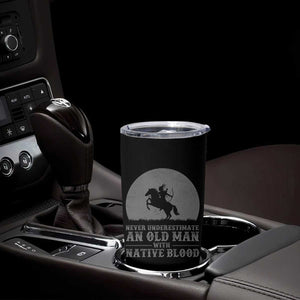 Never Underestimate An Old Man Native American Warrior Tumbler Cup TS14 Print Your Wear