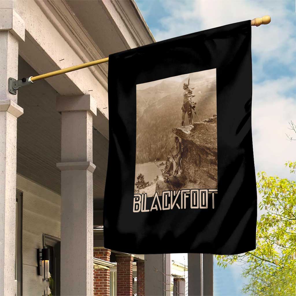 Blackfoot Native American Indians At Glacier National Park Garden Flag TS14 Print Your Wear
