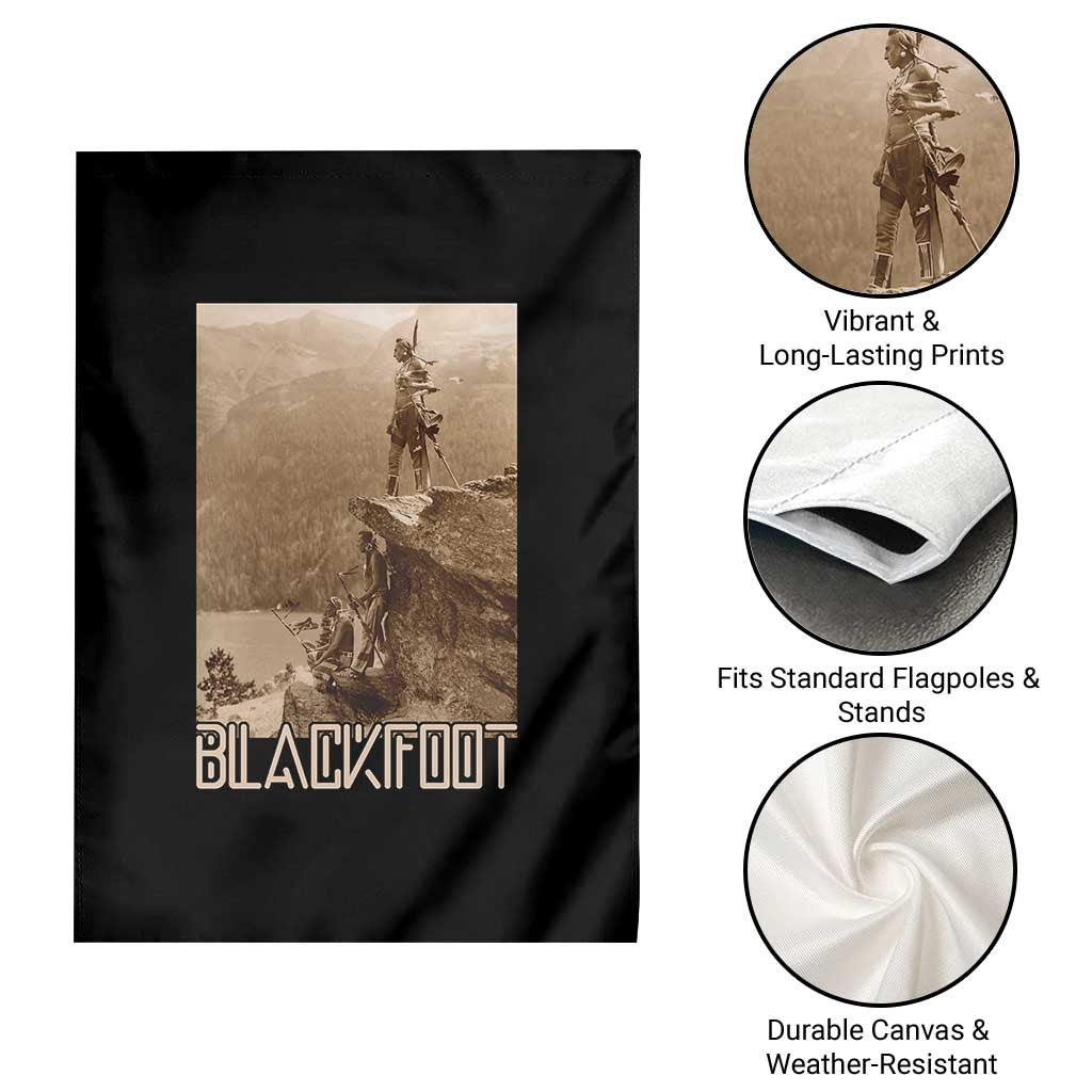 Blackfoot Native American Indians At Glacier National Park Garden Flag TS14 Print Your Wear