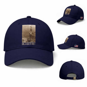 Blackfoot Native American Indians At Glacier National Park Baseball Cap TS14 Baseball Cap Universal Fit Dark Blue Print Your Wear