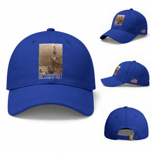 Blackfoot Native American Indians At Glacier National Park Baseball Cap TS14 Baseball Cap Universal Fit Royal Blue Print Your Wear