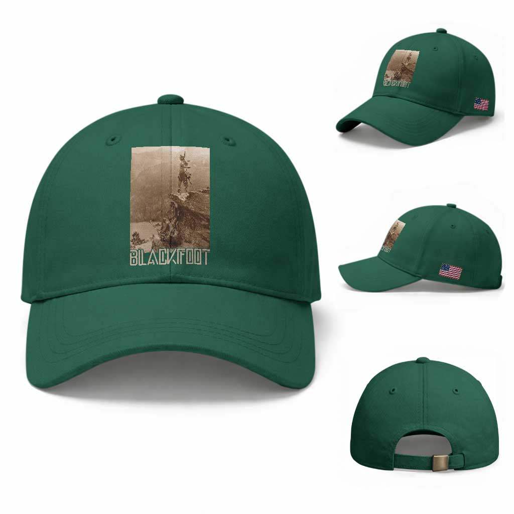 Blackfoot Native American Indians At Glacier National Park Baseball Cap TS14 Baseball Cap Universal Fit Irish Green Print Your Wear