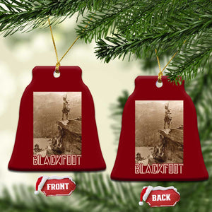 Blackfoot Native American Indians At Glacier National Park Ceramic Ornament TS14 Print Your Wear