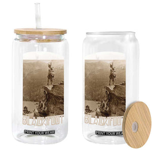 Blackfoot Native American Indians At Glacier National Park Glass Can TS14 Print Your Wear
