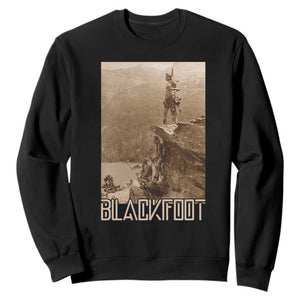 Blackfoot Native American Indians At Glacier National Park Sweatshirt TS14 Black Print Your Wear