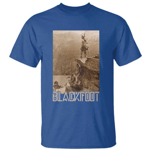 Blackfoot Native American Indians At Glacier National Park T Shirt TS14 Royal Blue Print Your Wear