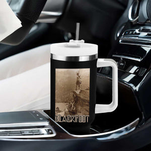 Blackfoot Native American Indians At Glacier National Park Tumbler With Handle TS14 Print Your Wear