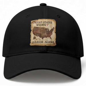 United States Without Illegal Aliens Baseball Cap Native Land Map TS14 Print Your Wear
