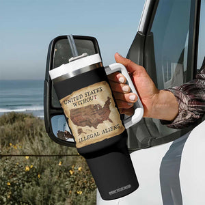 United States Without Illegal Aliens Tumbler With Handle Native Land Map TS14 Print Your Wear
