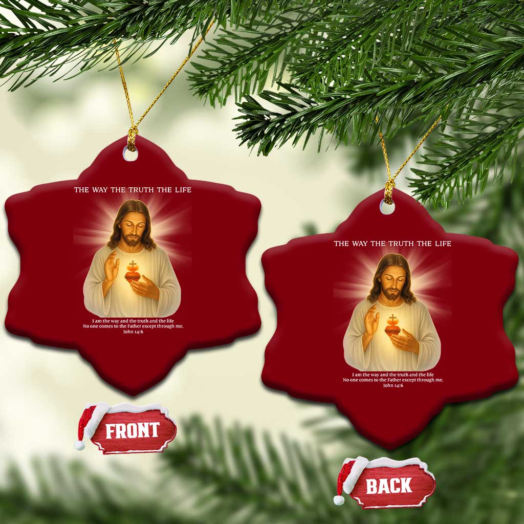 Jesus Christian Xmas Ceramic Ornament Cross Bible Verse Inspirational TS14 Print Your Wear