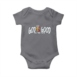 Jesus Christian Baby Onesie God Is Good All The Time TS14 Charcoal Print Your Wear