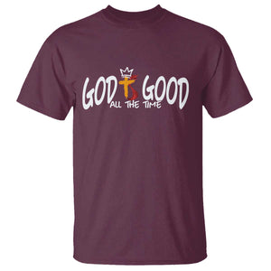 Jesus Christian T Shirt God Is Good All The Time TS14 Maroon Print Your Wear