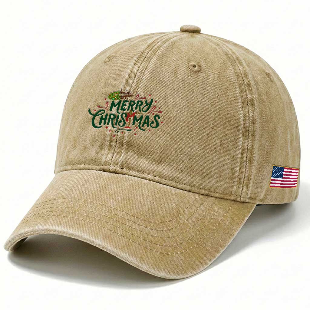 Jesus Christian Christmas Washed Cotton Baseball Cap TS14 Print Your Wear