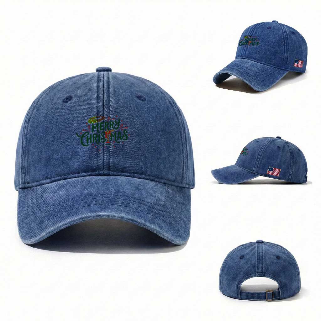 Jesus Christian Christmas Washed Cotton Baseball Cap TS14 Washed Cap Universal Fit Royal Blue Print Your Wear