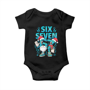 67 Six Seven Christmas Baby Onesie Funny Italian Brainrot Meme TS14 Black Print Your Wear