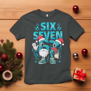67 Six Seven Christmas T Shirt Funny Italian Brainrot Meme TS14 Dark Heather Print Your Wear
