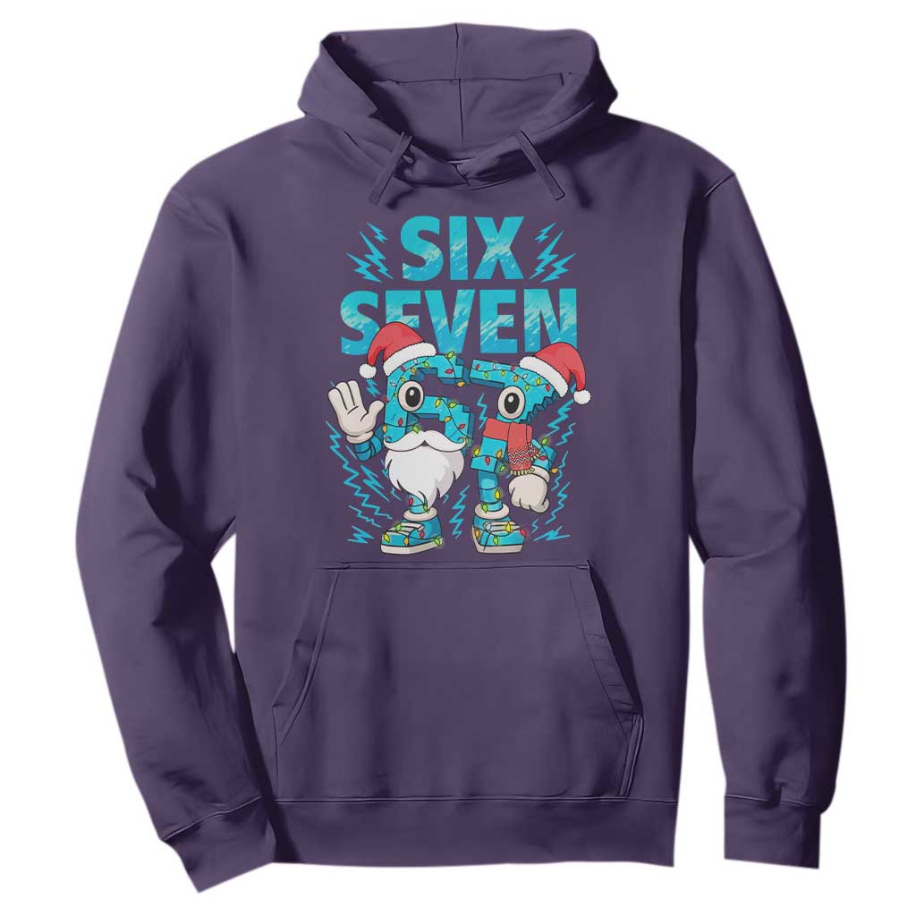 67 Six Seven Christmas Hoodie Funny Italian Brainrot Meme TS14 Purple Print Your Wear
