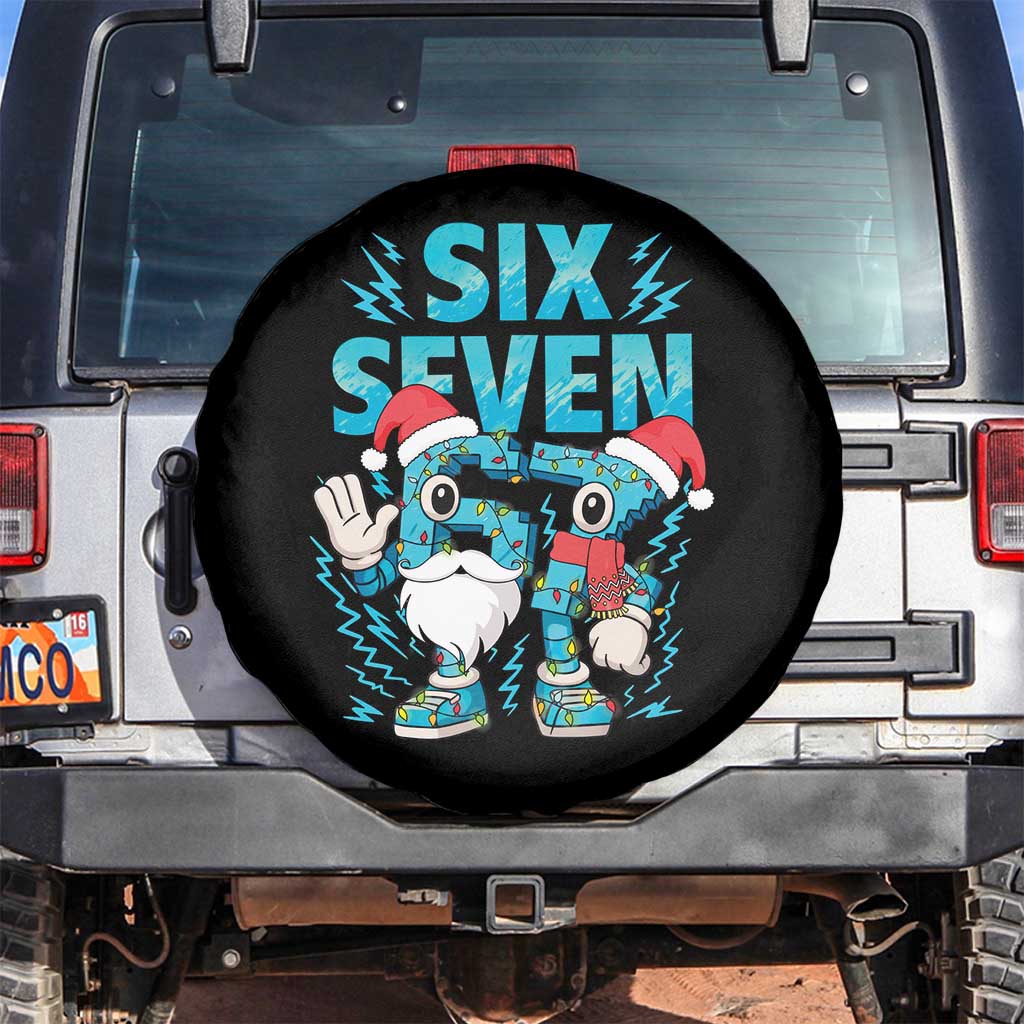 67 Six Seven Christmas Spare Tire Cover Funny Italian Brainrot Meme TS14 No hole Black Print Your Wear