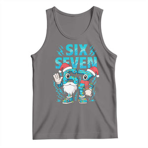 67 Six Seven Christmas Tank Top Funny Italian Brainrot Meme TS14 Deep Heather Print Your Wear