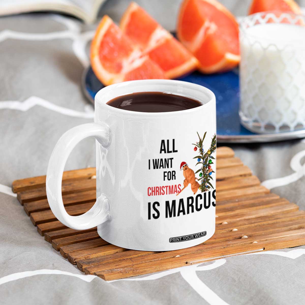 Marcus The Worm Robert Meme Coffee Mug All I Want For Christmas Is Marcus TS14 Print Your Wear