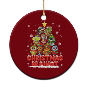 Italian Brainrot Christmas Tree Meme Ceramic Ornament TS14 1pc Red Print Your Wear