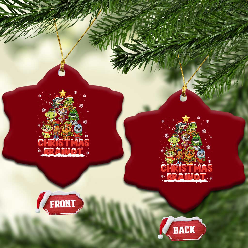 Italian Brainrot Christmas Tree Meme Ceramic Ornament TS14 Print Your Wear