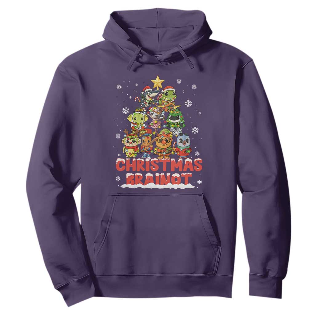 Italian Brainrot Christmas Tree Meme Hoodie TS14 Purple Print Your Wear