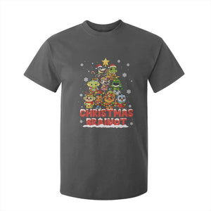 Italian Brainrot Christmas Tree Meme T Shirt For Kid TS14 Dark Heather Print Your Wear