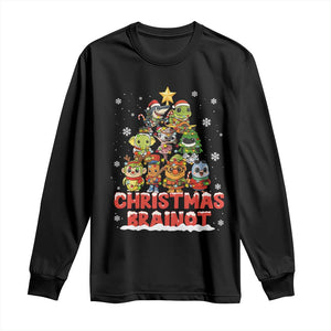 Italian Brainrot Christmas Tree Meme Long Sleeve Shirt TS14 Black Print Your Wear