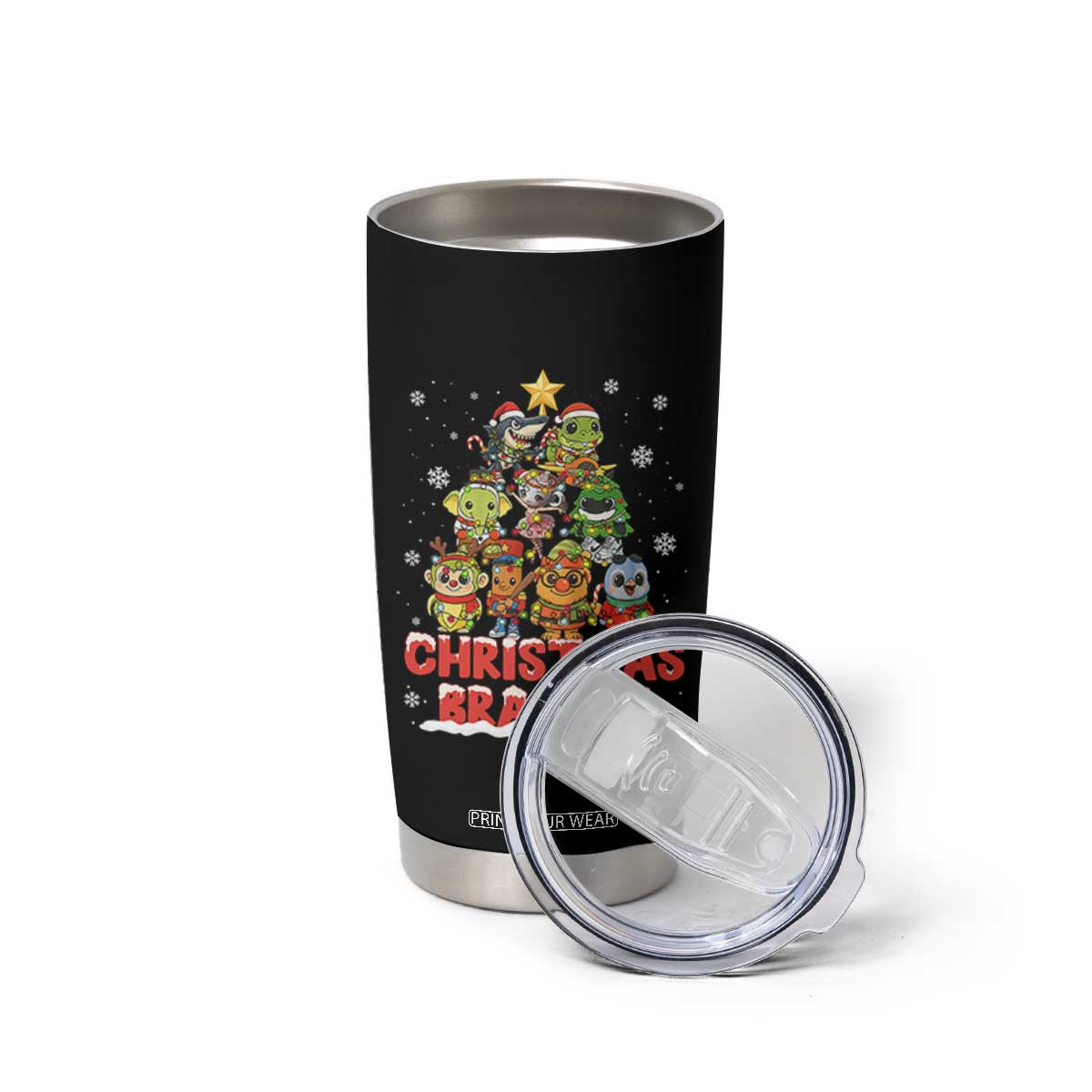 Italian Brainrot Christmas Tree Meme Tumbler Cup TS14 Print Your Wear