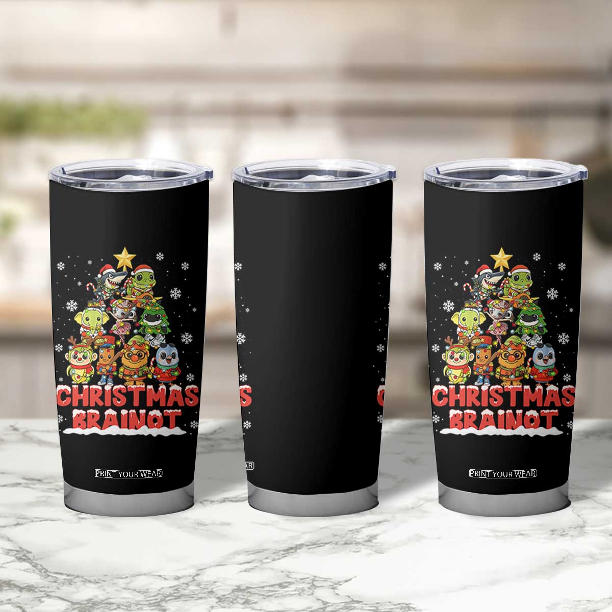 Italian Brainrot Christmas Tree Meme Tumbler Cup TS14 Print Your Wear