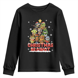 Italian Brainrot Christmas Tree Meme Youth Sweatshirt TS14 Black Print Your Wear