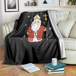 Saint Nicholas Catholic Christmas Throw Blanket TS14 Print Your Wear
