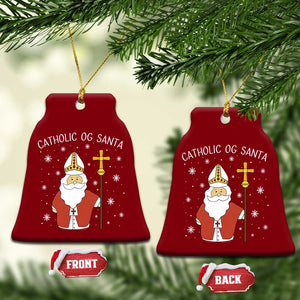 Saint Nicholas Catholic Christmas Ceramic Ornament TS14 Print Your Wear