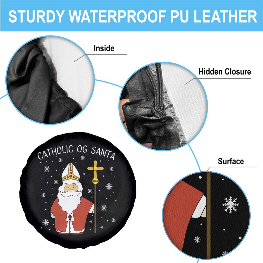 Saint Nicholas Catholic Christmas Spare Tire Cover TS14 Print Your Wear