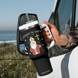 Saint Nicholas Catholic Christmas Tumbler With Handle TS14 Print Your Wear