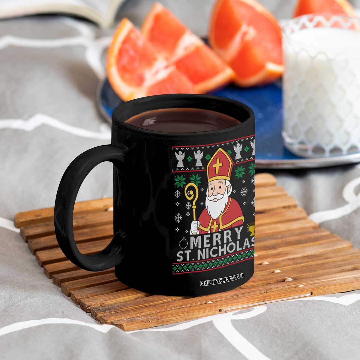 Saint Nicholas Santa Claus Christmas Coffee Mug TS14 Print Your Wear