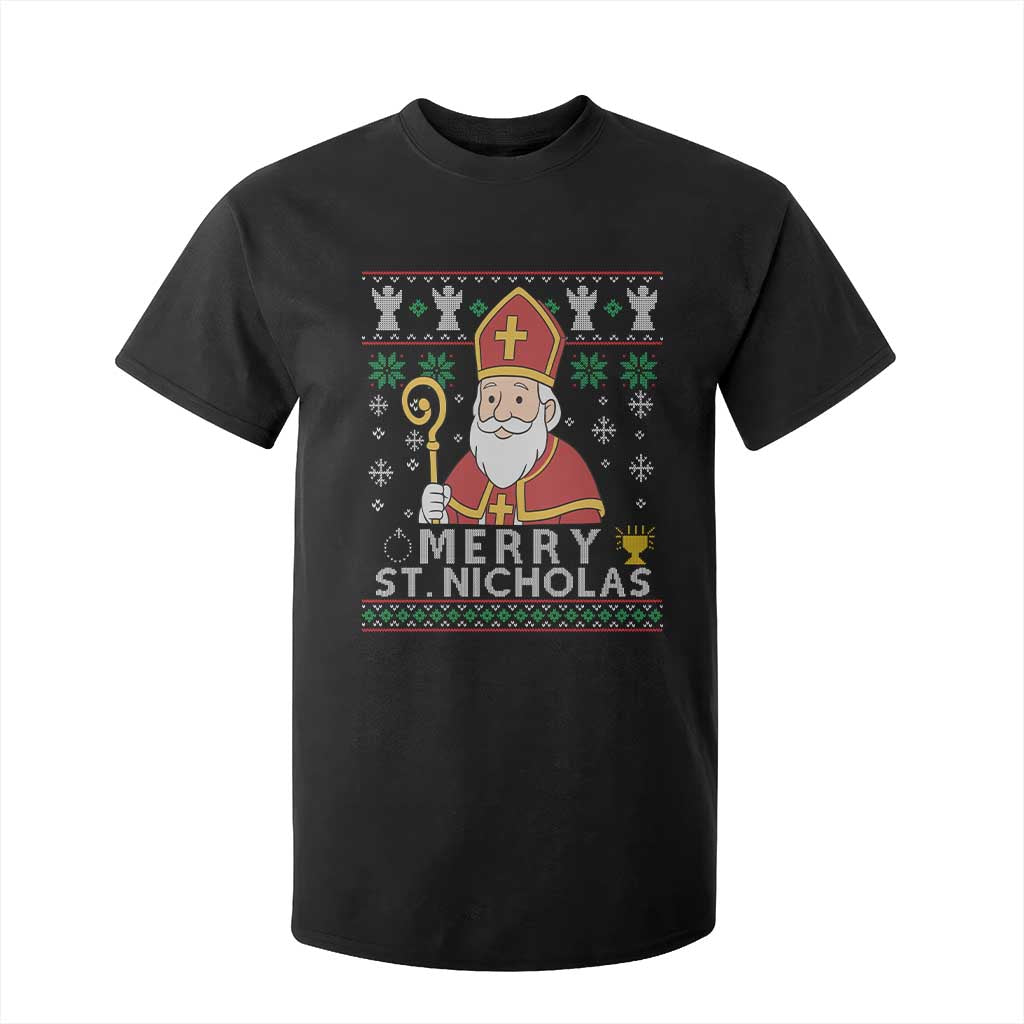 Saint Nicholas Santa Claus Christmas T Shirt For Kid TS14 Black Print Your Wear