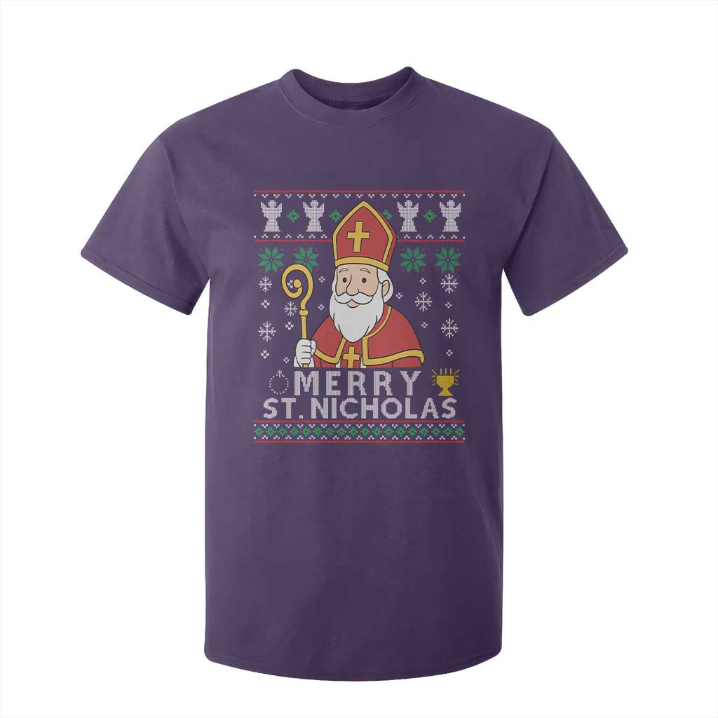 Saint Nicholas Santa Claus Christmas T Shirt For Kid TS14 Purple Print Your Wear