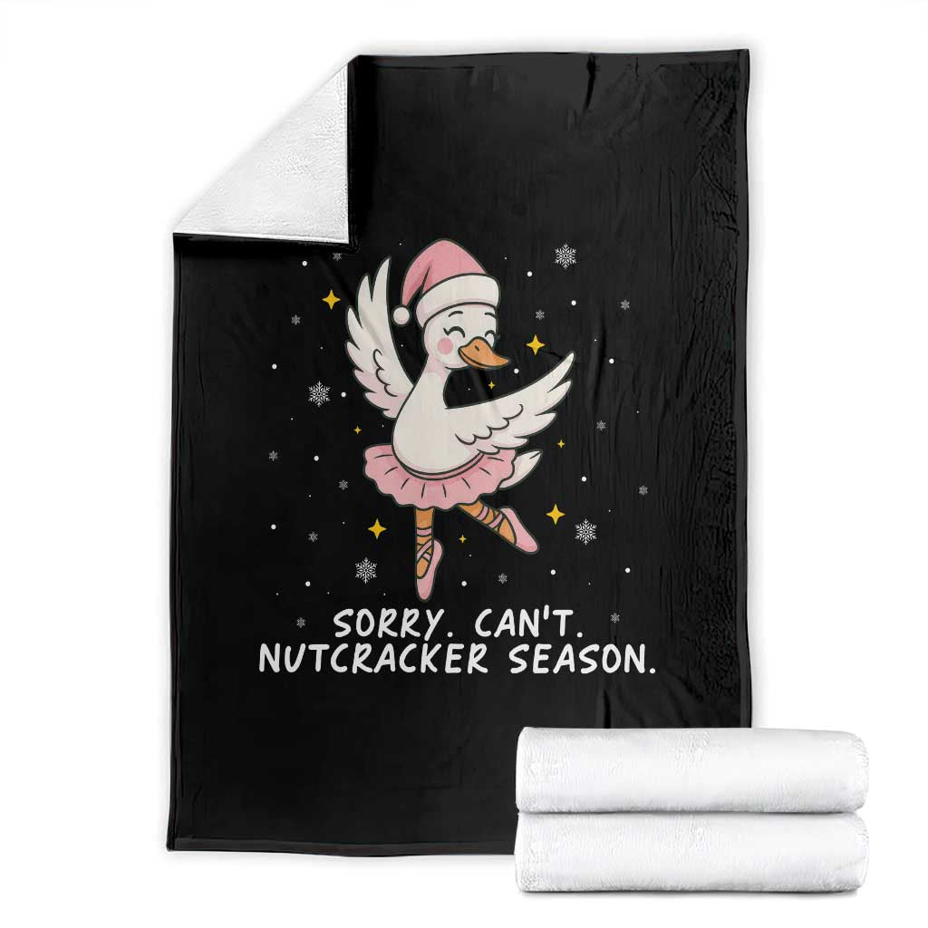 Nutcracker Goose Ballet Christmas Throw Blanket TS14 Black Print Your Wear