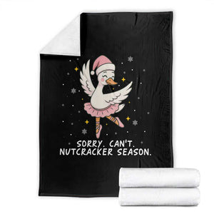 Nutcracker Goose Ballet Christmas Throw Blanket TS14 Black Print Your Wear