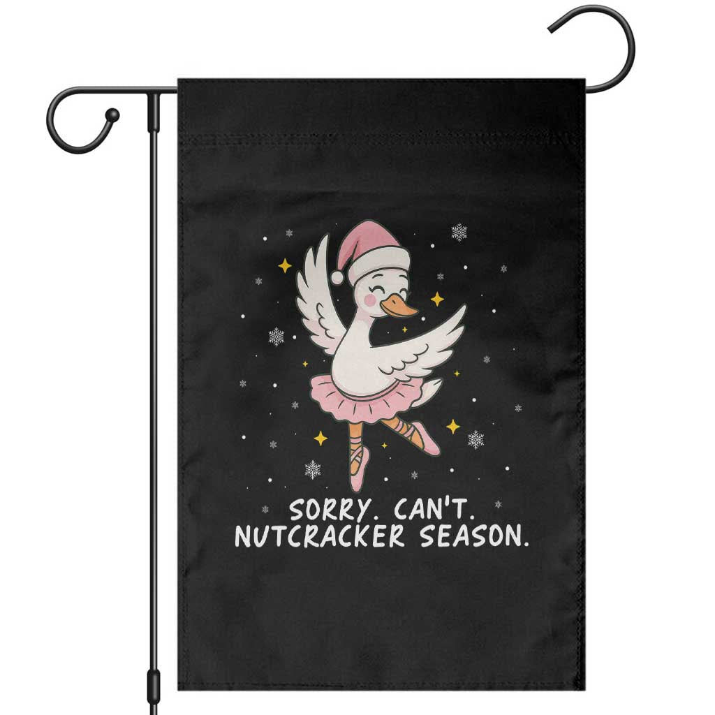 Nutcracker Goose Ballet Christmas Garden Flag TS14 Black Print Your Wear